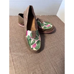Ariat Cactus Print Slipper Freizeit Halbschuhe Schuhe rosa Besatz - Größe (siehe Bilder) - Bild 1 von 10