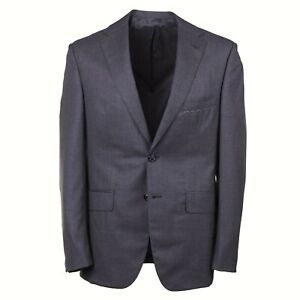 Oxxford Regular-Fit 'Randolph' Solid Medium Gray Super 140s Wool Suit 44R
