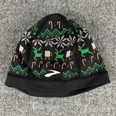 BROOKS Suéter Feo Gorro para Correr Adulto Talla Única Negro Vacaciones Navidad Correr Foto 1 de 4