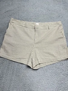A New Day Womens Size 18 Tan Striped Seersucker 5'' Chino Shorts - Picture 1 of 18