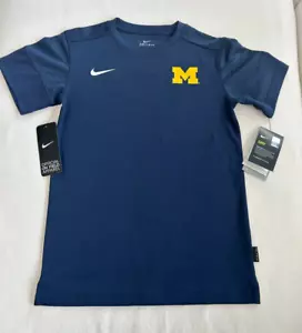 Neu Nike Dri-Fit Kinder Unisex Gr. M Michigan On Field Kurzarm T-Shirt - Bild 1 von 2