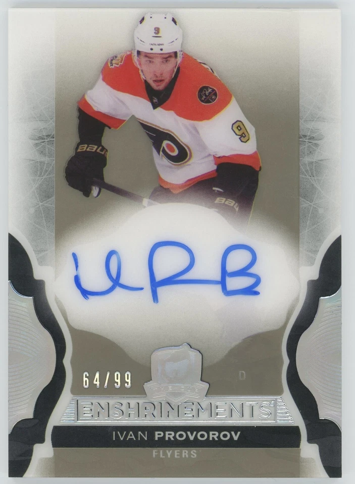2016-17 UD The Cup Ivan Provorov Enshrinements Rookie Auto /99 #E-IP - Image 1 of 1