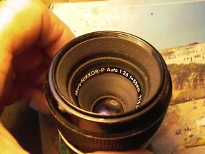 Nikon Micro-Nikkor-P Black 55mm F:3.5 N/AI Black lens #715412 3rd Version - Picture 1 of 8