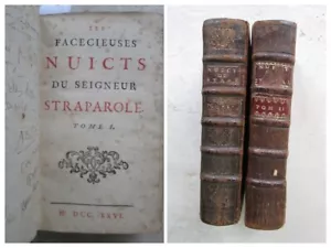 STRAPAROLA : Les facétieuses nuicts du seigneur STRAPAROLE, 1726. Contes - Bild 1 von 24