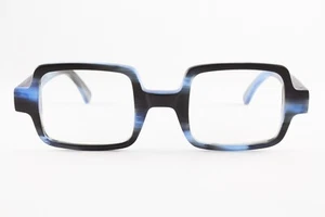 Raro Auténtico Ver Gafas 9264 C73 Azul Negro Mate 43mm Monturas Gafas Italia  - Imagen 1 de 5