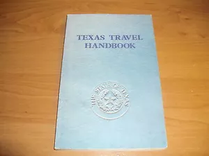 Vintage TEXAS TRAVEL HANDBOOK PB C1980'S State Department Highways Transport - Bild 1 von 4