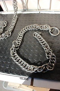 30-64 New Pair of Stainless steel 40" pole chains for marathon harness pairs - Picture 1 of 2