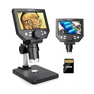 TOMLOV Coin Microscope LCD Digital Microscope 1000X, Coin Magnifier with 8 Ad... - Picture 1 of 9