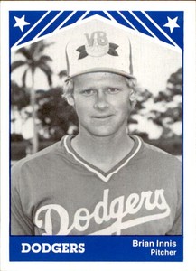 1983 Vero Beach Dodgers TCMA #5 Brian Innis Decatur Illinois IL Baseball Card