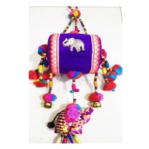 Mobile Drum Elephant Yarn Sound Home Decore Giving Meaning Handmade Traditional - Picture 1 of 15
