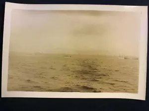 1931 SS Barque rimorchiatore barca a vela vecchia foto originale New York City T127 - Foto 1 di 1