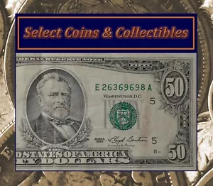 1993 (E) $50 Fifty Dollar Bill Federal Reserve Note Richmond Currency #3171 - Picture 1 of 7