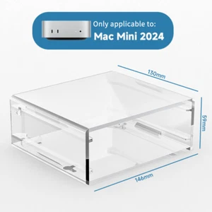 Transparente Schutzhülle Mini Computerabdeckung Halterung für MAC Mini - Bild 1 von 12