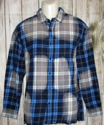 MENS FOREVER 21 VINTAGE DISTRESSED FLANNEL SHIRT SIZE S - Image 1 of 2