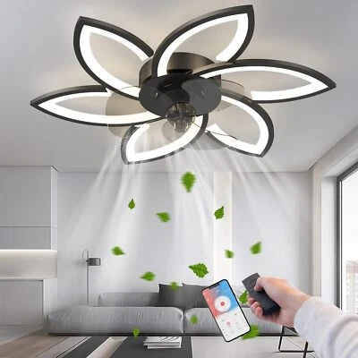 Modern Creative 6 Light Design Ceiling Fan With Remote Control And APP - Image 1 of 4