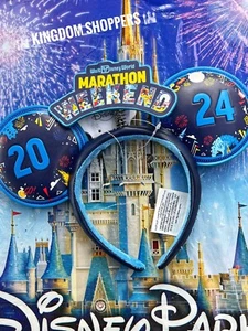 2024 Walt Disney World RunDisney Marathon Weekend Minnie Ears Ear Headband - Picture 1 of 2