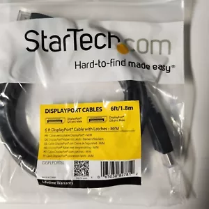 StarTech Displayport zu Displayport Kabel mit Verriegelungen - M/M - 6 Fuß/1,8 m - schwarz - Bild 1 von 2