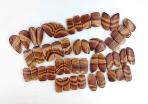 Coppia dolomite onda naturale cabochon - coppia pietre preziose - qualità AAA 71749 - Foto 1 di 8