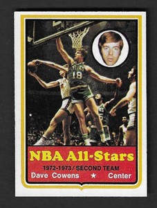 1973-74 TOPPS BASKETBALL DAVE COWENS #40 NBA ALL-STARS BOSTON CELTICS.....$12.95