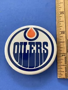 NHL Hockey Oilers Edmonton Logo Small Pin Button - Picture 1 of 2