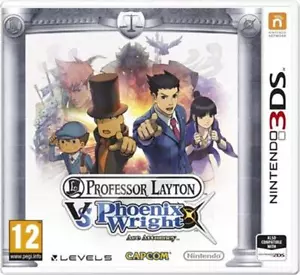 Professor Layton Vs Phoenix Wright - Nintendo Action Adventure 3DS Video Game - Picture 1 of 1