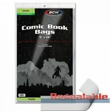 100 - BCW 2-Mil Resealable Bags for Graded Comics (CGC, PGX, CBCS) - 9" x 14"