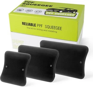Frosted PPF Squeegee Magnet Window Tint Squeegee 90A V-Blade TPU Rubber Scraper - Picture 1 of 35