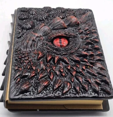 Damon Dragon 笔记本 3D 压花笔记本 复古学生厚 A5 账本 全新 — 第 1/4 张图片