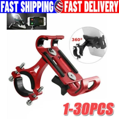 360° Aluminum Motorcycle Bike Bicycle GPS Cell Phone Holder Handlebar Mount lot - Image 1 of 4