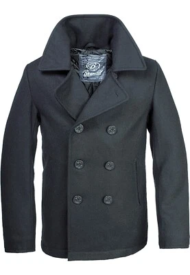 Brandit Jacket Coat Man Military Sailor Over Sizes Black - Image 1 of 4