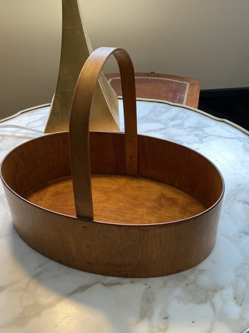 Shaker Style Basket Oval Fixed Handle Cover