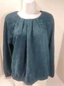 Forever 21 Contemporary Floral Embroidered Blouse Size Small - Picture 1 of 8