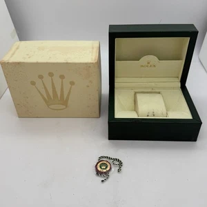 Rolex Original Caja Reloj Caja 30.00.01 Pequeña Etiqueta Caja Exterior Color Verde - Imagen 1 de 12
