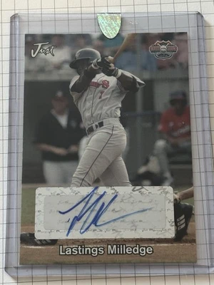 Lasting Milledge 2005 Just Minors novato autografiado 13/50 Foto 1 de 2