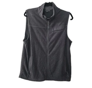 Free Fly Fleece Vest Size Large Gray Full Zip Jacket Fishing Hiking Outdoors - Picture 1 of 5