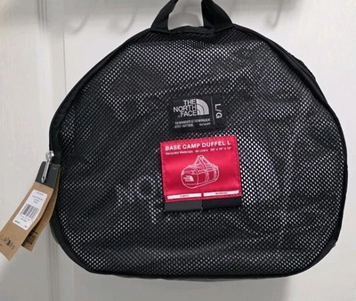 NUEVO Bolso de Lona The North Face Base Camp Mochila 95L Negro - Talla Grande Foto 1 de 4