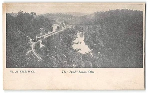 The "Bend", Lisbon, Ohio Railroad Train The B.P. Co. 1900s Rare Antique Postcard - Picture 1 of 2