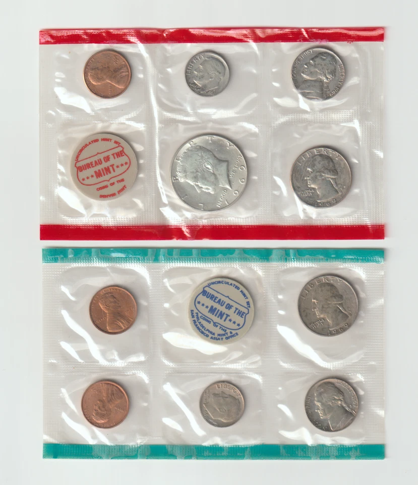 1969 MINT SET  ISSUED BY US MINT SEE PHOTOS & READ DESCRIPTION - Image 1 of 3
