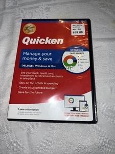 Quicken Deluxe Personal Finance gestisci i tuoi soldi e risparmia per Windows Mac 2019 - Foto 1 di 2