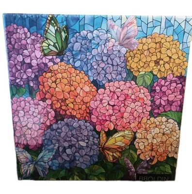 BBolden Blooming Butterfly Hydrangea 1000 Pc Puzzle Sealed Colorful New - Image 1 of 4