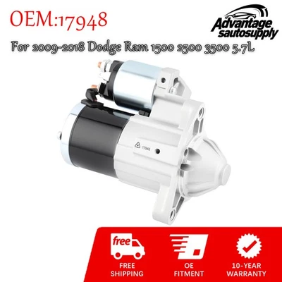 Starter For 2011-2023 Dodge Durango 2009-2018 Ram 1500 2500 3500 V8 5.7L 17948 - Изображение 1 из 4
