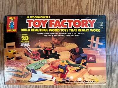 1984 BILLY BUILDER JR WOODWORKERS TOY FACTORY WOOD TOY MAKING SET - Image 1 of 2