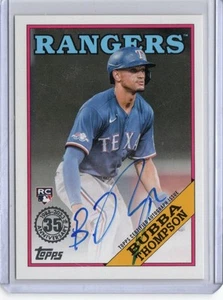 2023 Topps #88BA-BUB Bubba Thompson 1988 Topps 35th Anniversary Autographs - Picture 1 of 2