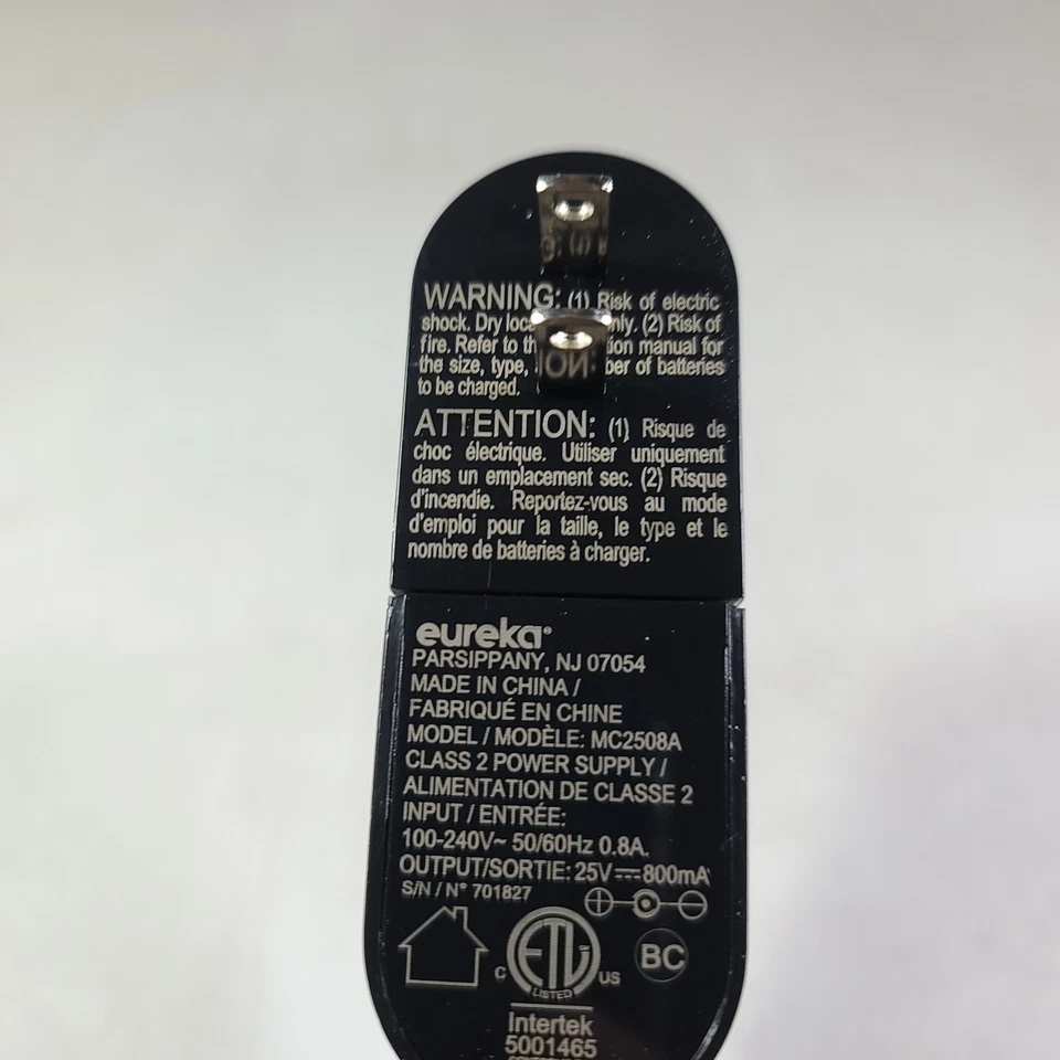 Cargador de fuente de alimentación con adaptador de CA para aspiradora Eureka MC2508A NEC126 NEC220  Foto 1 de 4