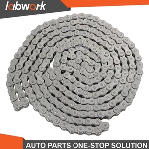 Labwork Roller Chain #40SS Stainless Steel x 10 Feet+1 Free Connecting Links - Picture 1 of 15
