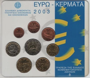 SET MONETE EURO GRECIA 2003 IN BLISTER UFFICIALE - Foto 1 di 2