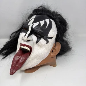 KISS Gene Simmons Halloween Mask Illusive Concepts 1996 VTG Rock 90s horror Tour - Picture 1 of 8