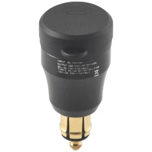 Motorrad Fast mit USB Typ-C Anschluss 12V/24V Qc3.0 Adapter DIN Stecker8274 - Bild 1 von 8