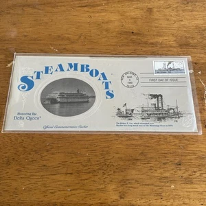 Steamboat FDC 1989 Cachet New Orleans, LA Honoring the Delta Queen - Picture 1 of 5