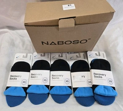 Lot of 5 Naboso Recovery Socks  Compression+Texture XS Women 5, 5.5, 6, 6.5 NEW - Image 1 of 4